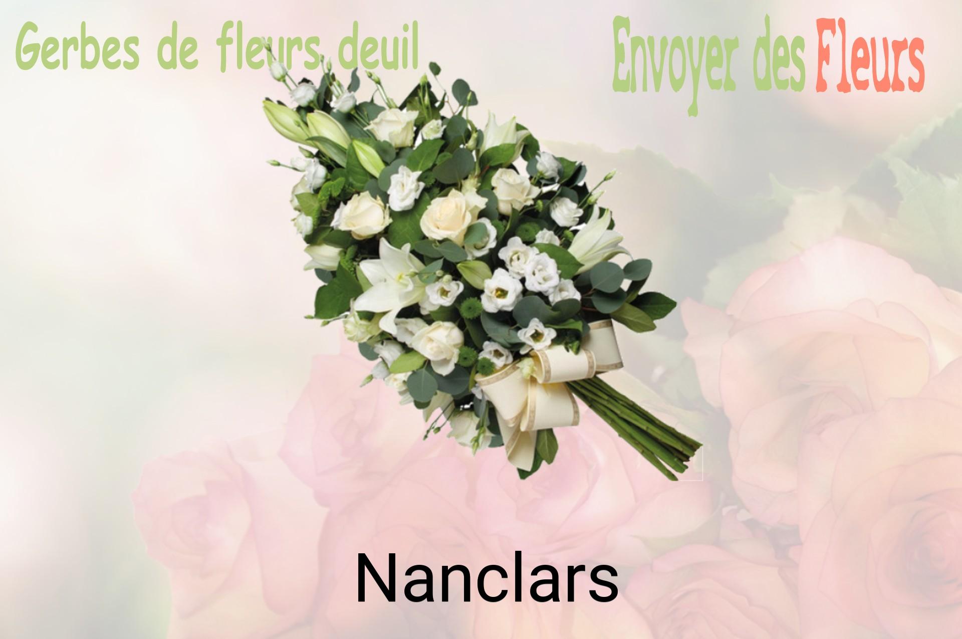 Gerbe de fleurs de deuil livrée à Nanclars